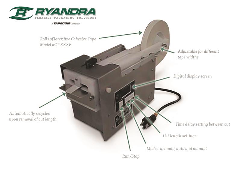 cohesive tape dispenser