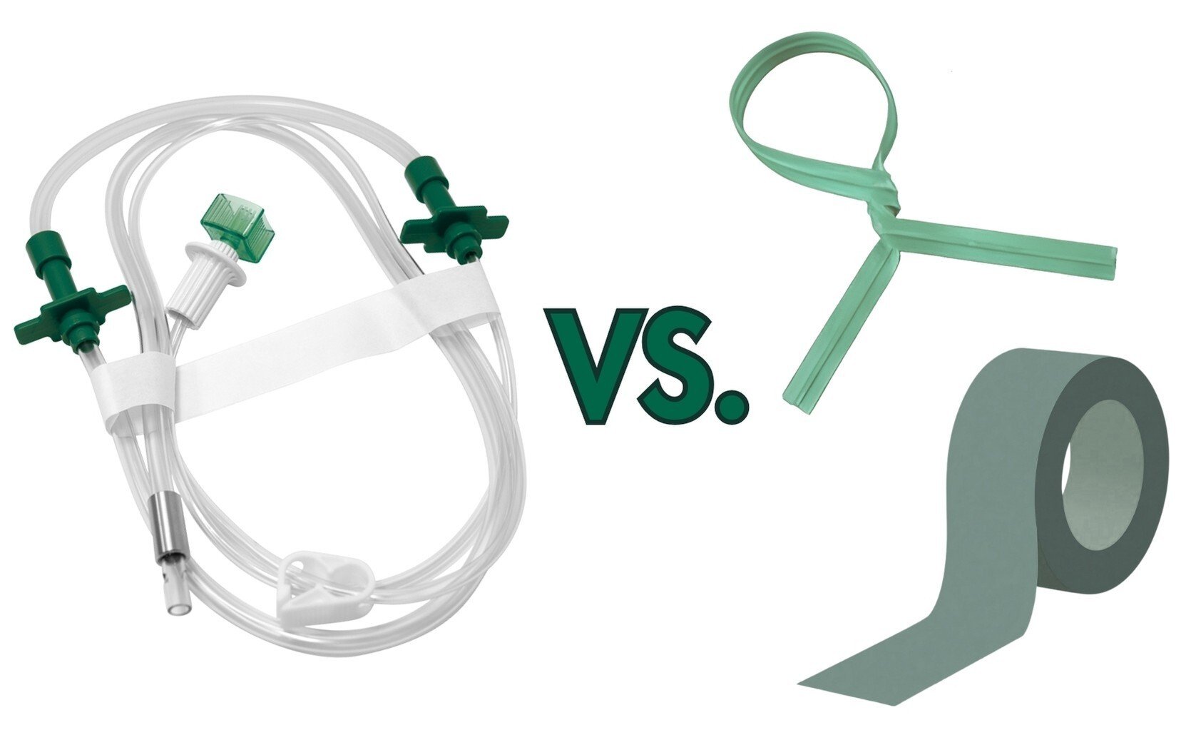 Cohesive vs. Twist Ties and Adhesive